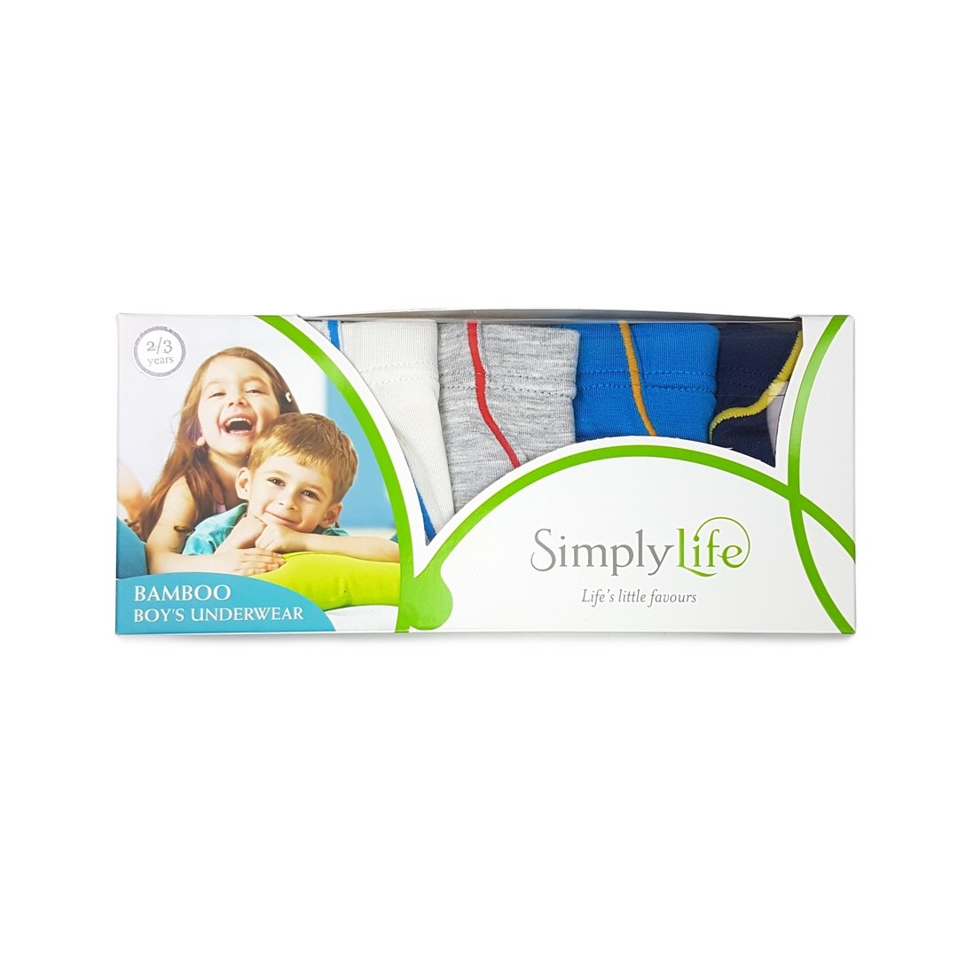 Buy Simply Life Boys Briefs (5-Pack Set) - Lines