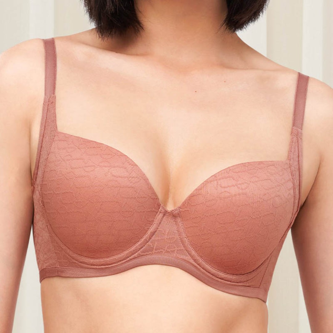 Buy Triumph Signature Sheer Wired Padded Bra Toasted Almond